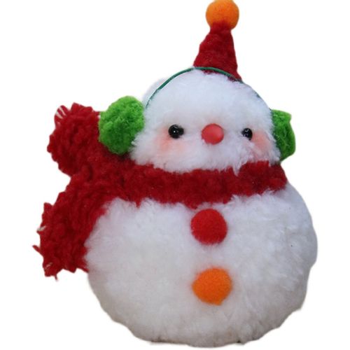 雪人扭扭棒材料包羊毛毡手工diy毛绒玩偶可爱新v年礼物新年摆件