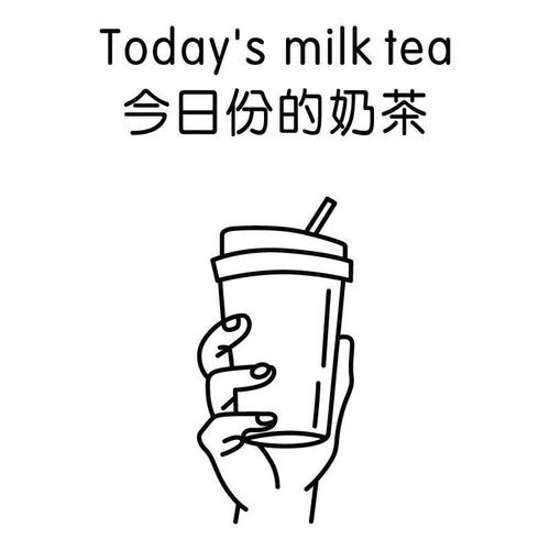 今日份奶茶 奶茶店饮品店铺创意ins网红文字墙面装饰贴纸玻璃装饰