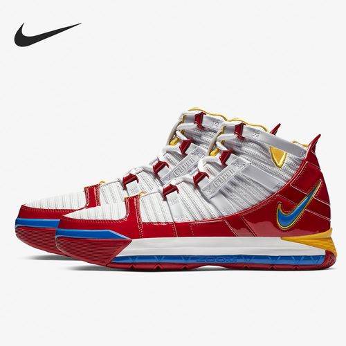 nike/耐克正品lebron 3 詹姆斯3代超人男子轻便篮球鞋ao2434-100