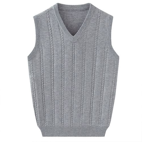 培蒙2021新款时尚帅气百搭同款潮春秋男士背心马甲薄款鸡心领针织衫