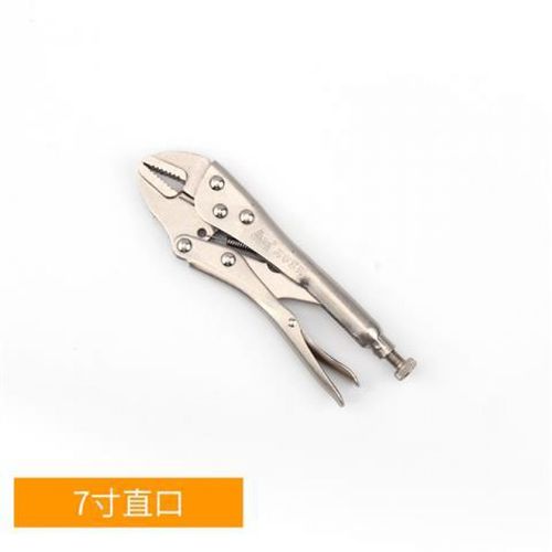 大力钳 快速c型尖嘴圆口夹子7寸10寸紧固工具 别索 7寸直口大力钳