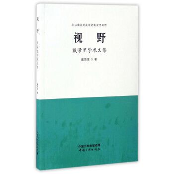 保证正版 冰心散文奖获得者戴荣里新作:视野(戴荣里学术文集) 戴荣里