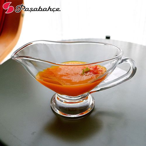 土耳其进口有把玻璃杯子西餐餐具商用调味杯甜品帕莎帕琦酱汁碟杯