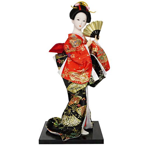 日本人偶日式和服娃娃 日本人形人偶绢人和服娃娃餐厅