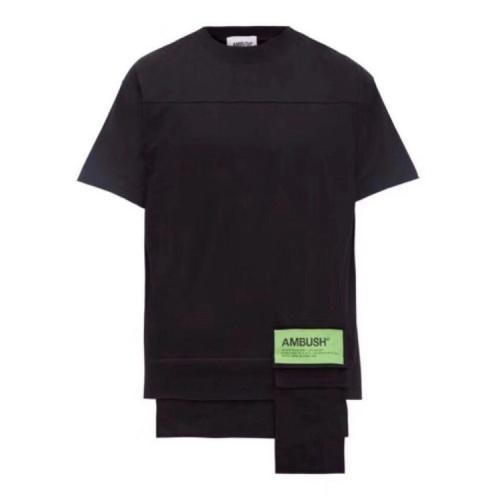 ambush/ambush 经典logo 短袖t恤 男女同款12111832/black【现货】