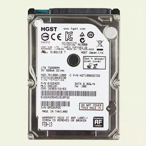 日立机械硬盘笔记本500g 1tb 笔记本硬盘7200转pmr垂直式硬盘1tb