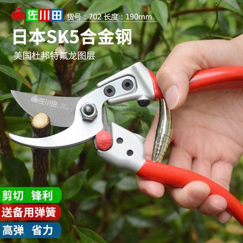 佐川田702进口修枝剪果树修剪树枝修花专用剪刀剪枝花剪花艺园林