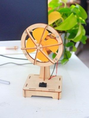 科学小手工制作电动摇头f风扇儿童小学生小发明diy材料包教具器材
