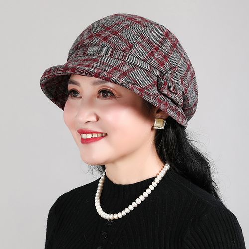 中老年人帽子女春秋天奶奶盆帽加厚礼帽妈妈渔夫帽老太太婆婆布帽