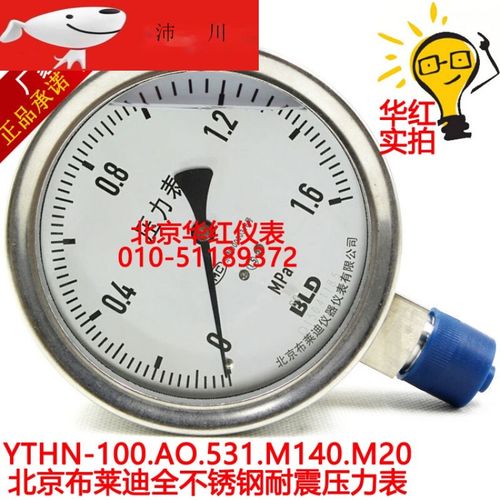 北京布莱迪不锈钢耐震压力表ythn-100可检查可开票ytn-100h ythn-100