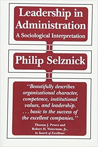 预订 leadership in administration: a sociological in