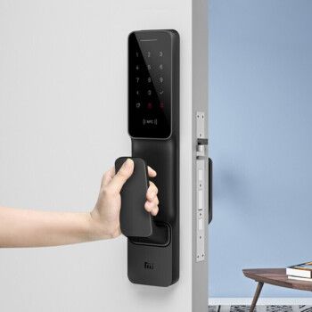 小米(mi)推拉式门锁智能门锁c级指纹锁防盗门家用公司密码锁电子锁