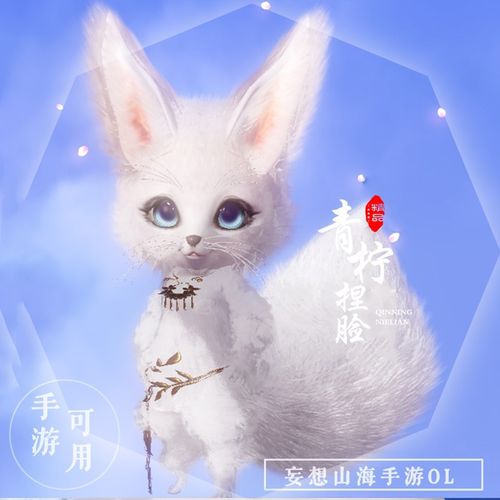 妄想山海手游捏脸可爱【犬封族-女-幼狐体型】白小狐狸一键导入