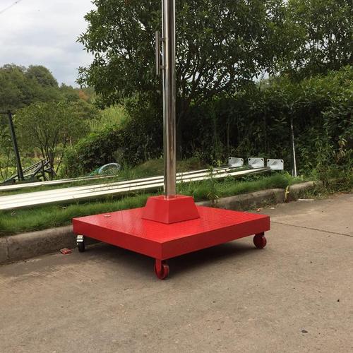 手摇户外不锈钢旗杆可移动升旗台底座电动锥形国旗杆9