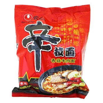 农心辛拉面香菇牛肉120克