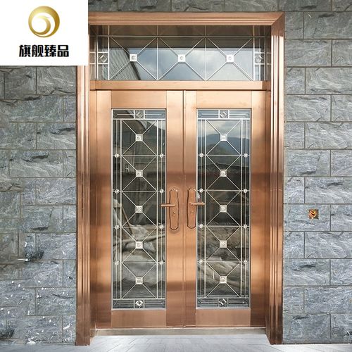 不锈钢门防盗门家用双开门进户大门玻璃阳台门农村别墅入户门的 款式1