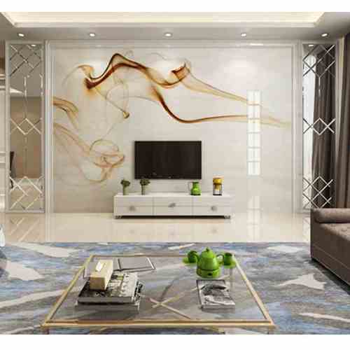 定制艺术玻璃电视背景墙拼镜边框装饰吊顶造型客厅灰茶镜磨砂欧式