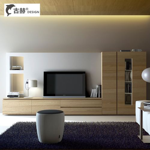 古赫北欧电视背景墙柜简约现代客厅电视机柜地柜储物柜边柜定制