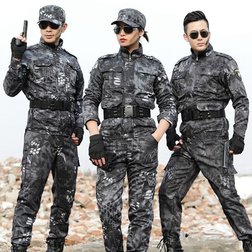 迷彩服套装男军迷服饰特种兵正品军训服服装春秋耐磨劳保工作服女