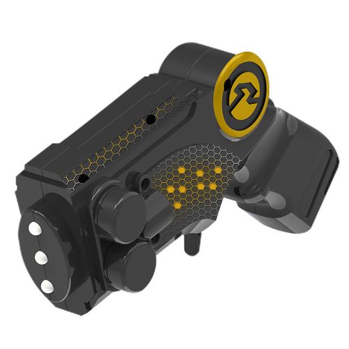 绳索玩个毛线绳子发射器网红解压小玩意绳子发射器玩具 黄带光电动枪