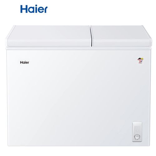 海尔(haier) 210升 大冷冻小冷藏家用商用二合一冷柜