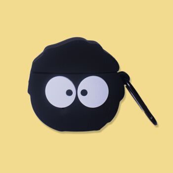 x2蓝牙耳机保护套冇心n2pods无线耳机卡通保护壳软 漫步者x2 黑炭煤球