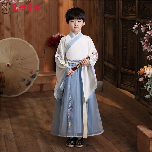 男孩汉服儿童古装汉服3-12岁古代衣服男童汉服古装小男孩宝宝儿童改良