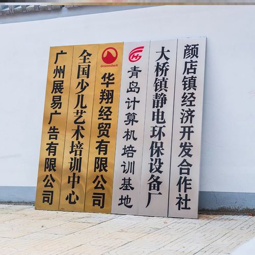 门头公司门牌不锈钢牌匾定i制工厂门口商场创意铜牌