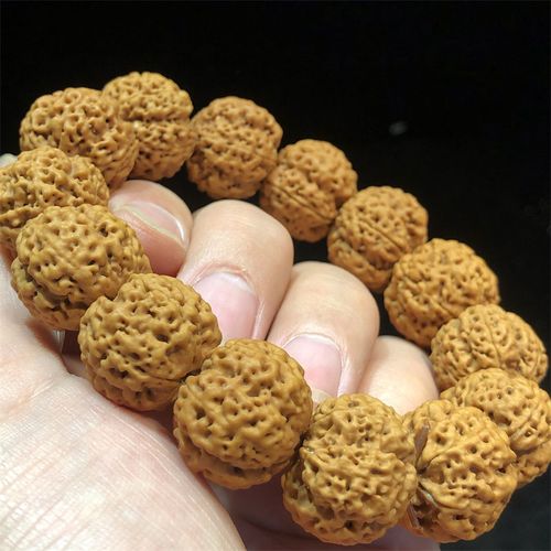 尼泊尔金刚菩提毕业大金刚蜂王文玩佛珠手串梅花桩爆肉五五爪金龙