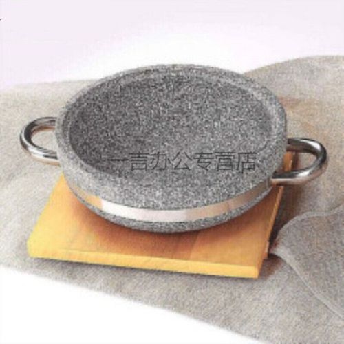 石锅高温耐热石锅石头锅带盖 韩式石锅拌饭石锅鱼专用