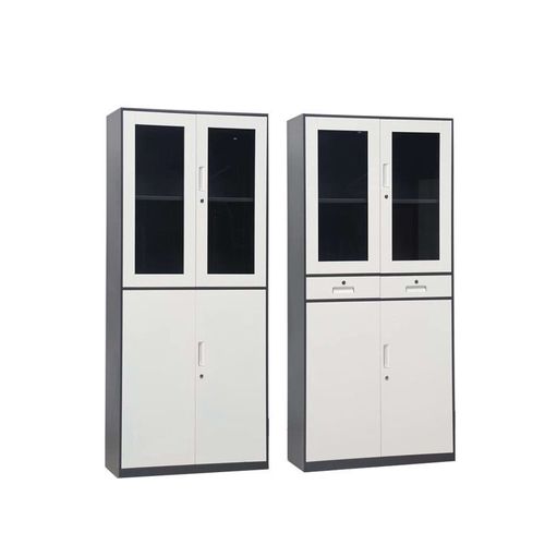 加厚型窄边文件柜铁皮柜资料柜更衣柜家用办公卷柜矮柜可定制