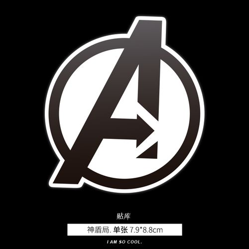 复仇者联盟logo行李箱贴纸个性潮牌笔记本电脑机箱滑板吉他贴纸