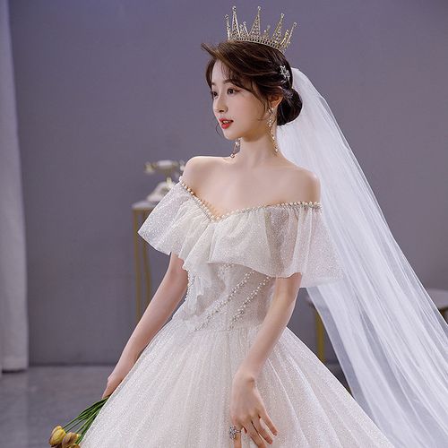 5米头纱 裙撑 手套) s