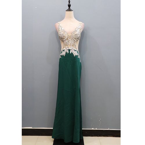 s透视装夜店礼服 夜场长裙连衣裙性感显瘦高档镂空晚礼服定制