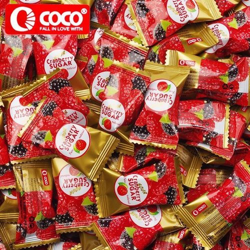 糖果coco蔓越莓味水果味qq软糖散装儿童零食婚庆喜糖礼小包装