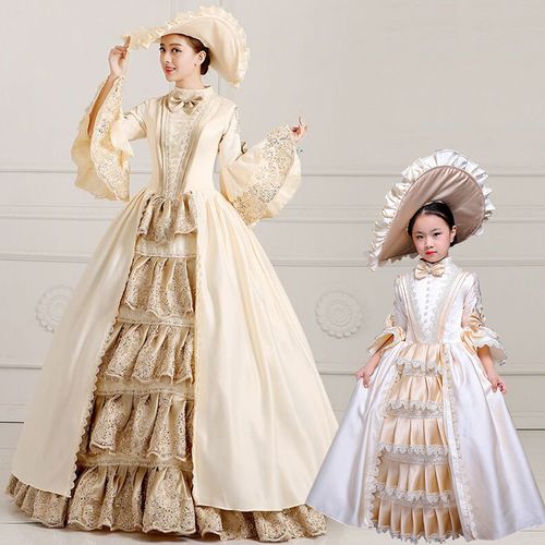 出租儿童欧式宫廷演出服欧洲贵族宫廷服英国皇室女童礼服服装租赁