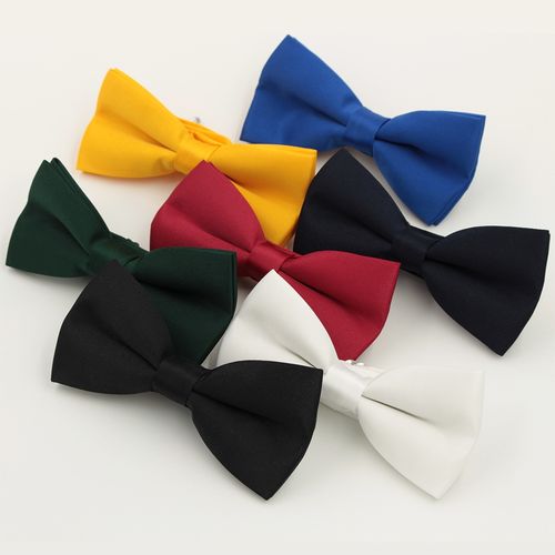 【包邮】男女士结婚伴郎ktv蝴蝶领结黑红黄绿紫色bowtie