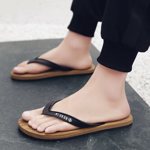 木纹人字拖男夏季凉拖鞋学生防滑街头休闲平底个性百搭街头舒服潮
