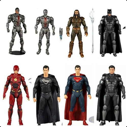 麦克法兰 导剪版正义联盟 7寸可动 超人 蝙蝠侠 闪电侠 钢骨 现货