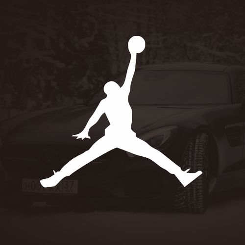 air jordan乔丹aj标志油箱盖贴纸个性创意汽车摩托车遮挡划痕车贴