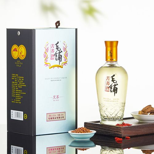 毛铺苦荞酒 42.8度荞香型白酒 黑荞 500ml/瓶 配制白酒两支装