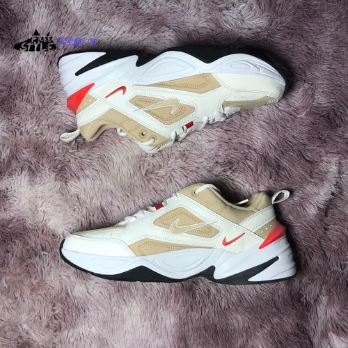 瑕疵特惠 nike m2k tekno宇航员白色奶茶老爹跑步鞋 av4789-102