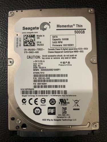 全新希捷500g笔记本电脑硬盘st500lt012 2.5寸sata3机械5400转7mm