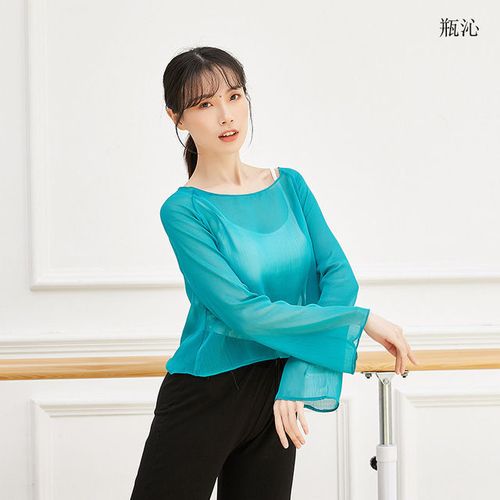 古典舞蹈服装女纱衣外套上衣现代民族身韵瑜伽跳舞演出基训练功服