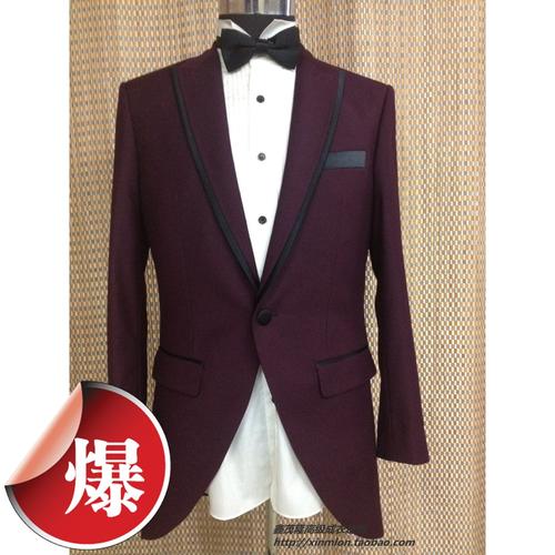 上海实体店定做男士燕尾服新郎礼服宴会礼服西服套装