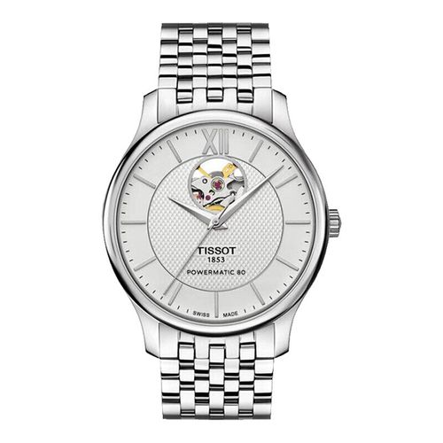 瑞士天梭俊雅系列商务简约自动机械钢带男表t063.907.11.038.00