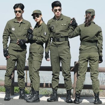 盾郎【上衣 下裤】军绿色迷彩服作训服工作服套装男军迷服装户外服饰