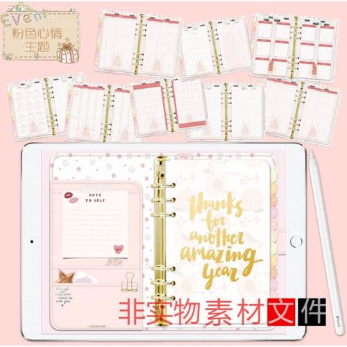 goodnotes/电子手帐模板/ipad手账/日记本年计划时间轴/筱沐沐