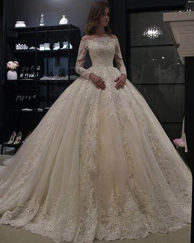 新款婚纱礼服性感蕾丝婚纱 wedding gown bridal