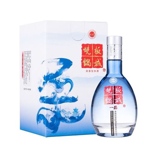 板城烧锅酒 一品蓝柔36度450ml *4瓶浓香型酒水纯粮食白酒 整箱酒